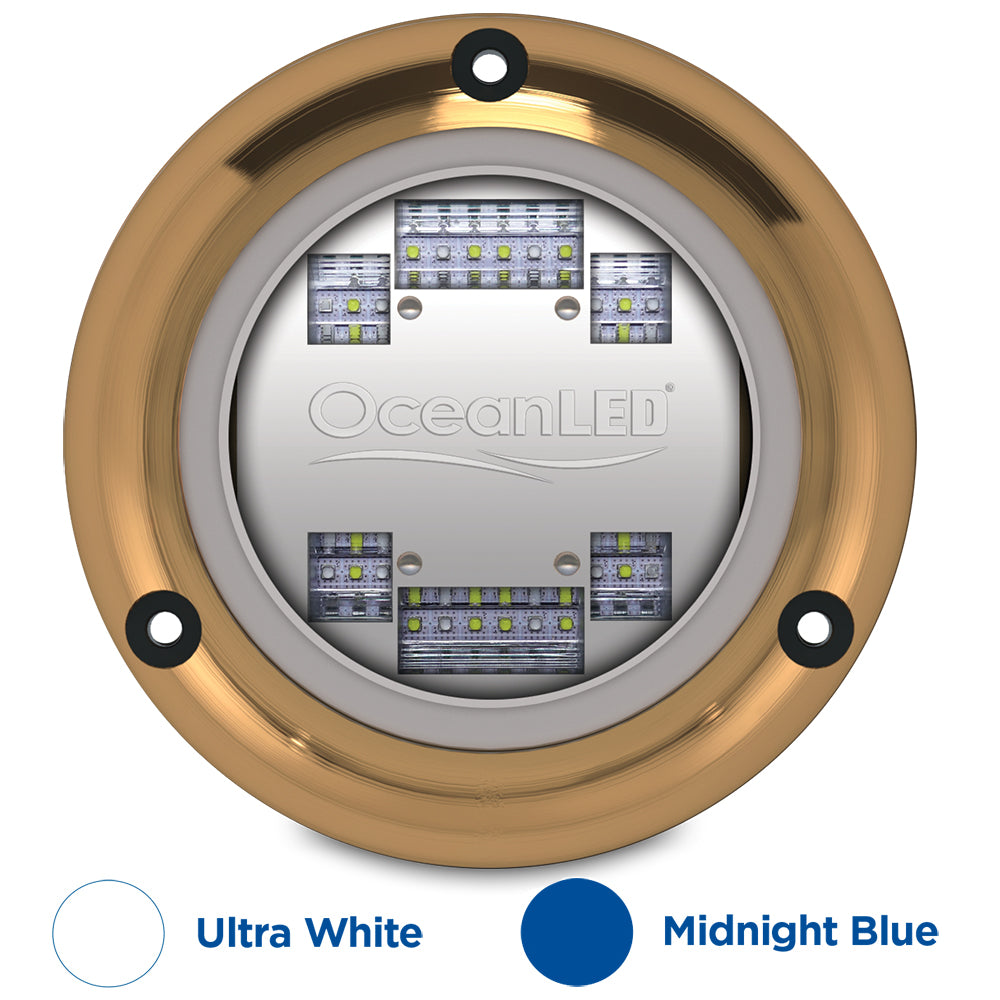 OceanLED Sport S3124s Underwater LED Light - Ultra White/Midnight Blue [012103BW] | Catamaran Supply