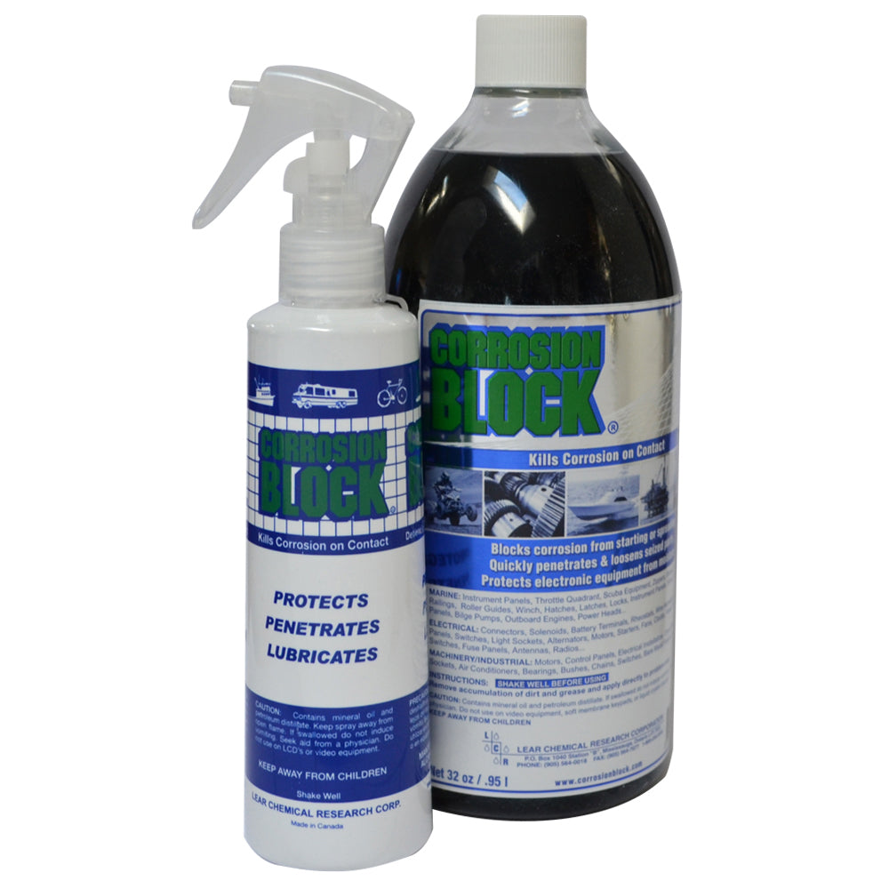 Corrosion Block 32oz Bottle with Pump - Non-Hazmat, Non-Flammable  Non-Toxic *Case of 4* [20032CASE] | Catamaran Supply