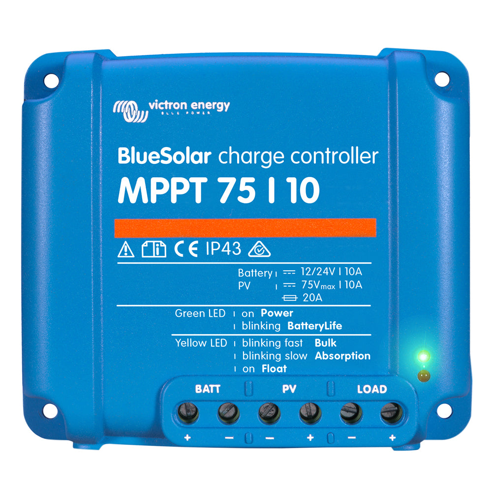 Victron BlueSolar MPPT Charge Controller - 75V - 10AMP [SCC010010050R] | Catamaran Supply