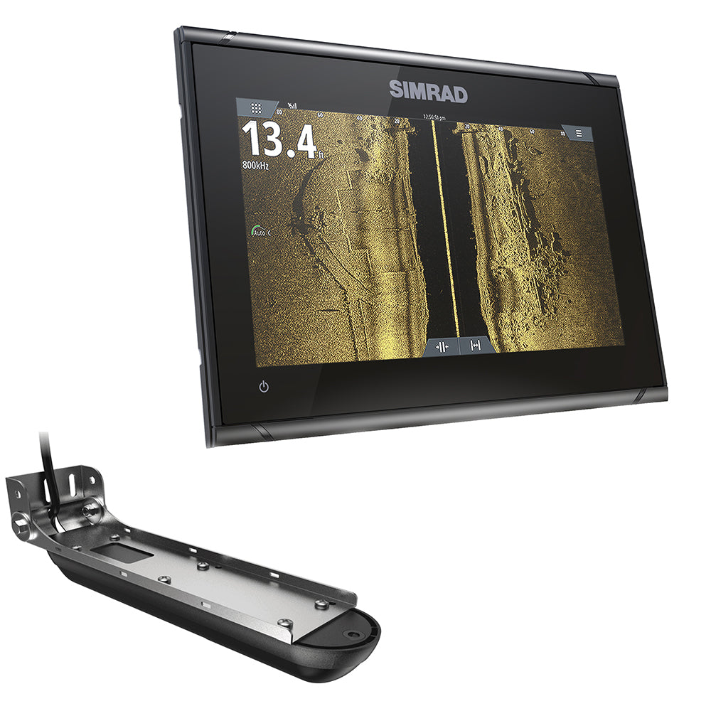 Simrad GO9 XSE Chartplotter/Fishfinder w/Active Imaging 3-in-1 Transom Mount Transducer  C-MAP Discover Chart [000-14840-002] | Catamaran Supply