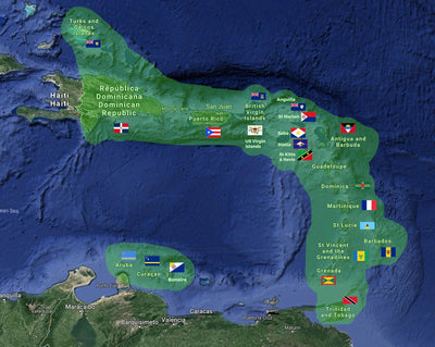 Eastern Caribbean Courtesy Flag Pack | Catamaran Supply