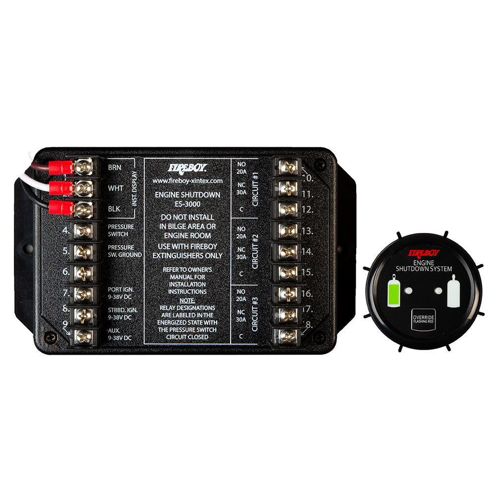 Fireboy-Xintex 3 Circuit Engine Shutdown w/Square Display [ELS-3510-02]