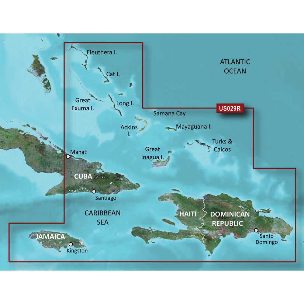 Garmin BlueChart g3 Vision HD - VUS029R - Southern Bahamas - microSD/SD [010-C0730-00] | Catamaran Supply
