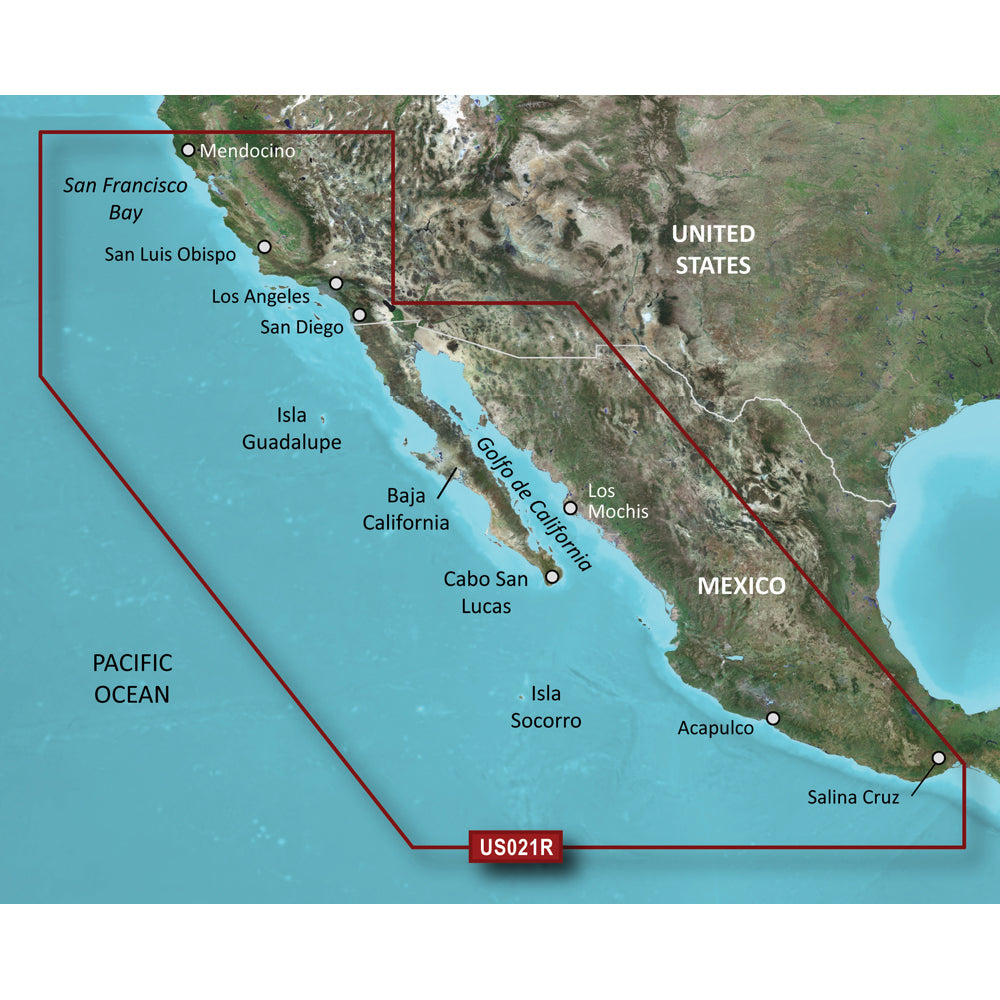 Garmin BlueChart g3 Vision HD - VUS021R - California-Mexico - microSD/SD [010-C0722-00] | Catamaran Supply