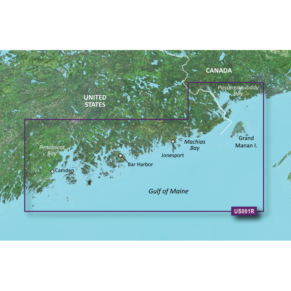 Garmin BlueChart g3 Vision HD - VUS001R - North Maine - microSD/SD [010-C0702-00] | Catamaran Supply