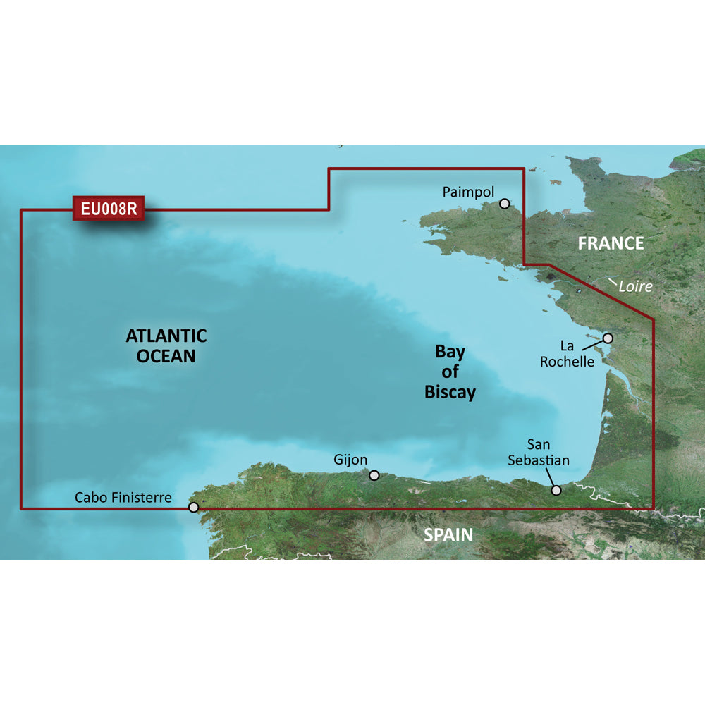 Garmin BlueChart g3 Vision HD - VEU008R - Bay of Biscay - microSD/SD [010-C0766-00] | Catamaran Supply
