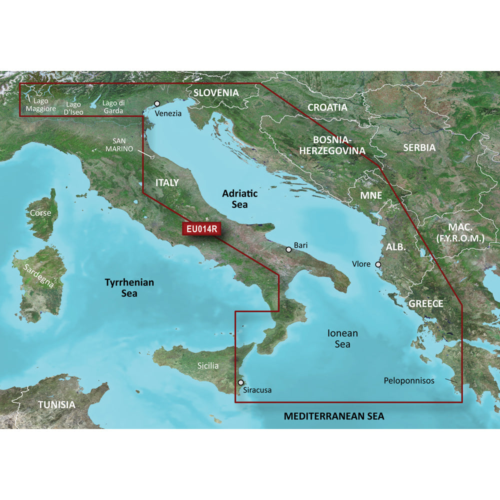 Garmin BlueChart g3 Vision HD - VEU014R - Italy, Adriatic Sea - microSD/SD [010-C0772-00] | Catamaran Supply