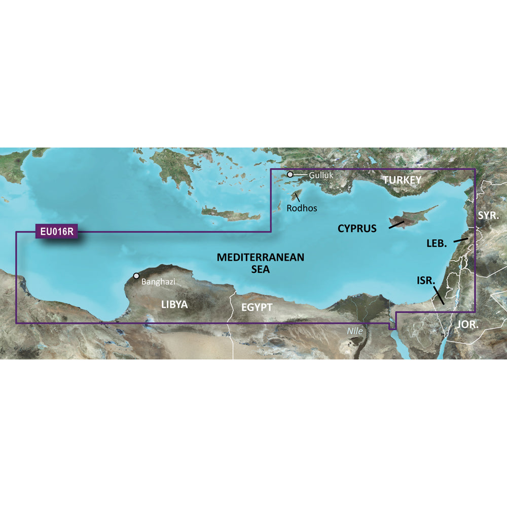 Garmin BlueChart g3 Vision HD - VEU016R - Mediterranean Southeast - microSD/SD [010-C0774-00] | Catamaran Supply