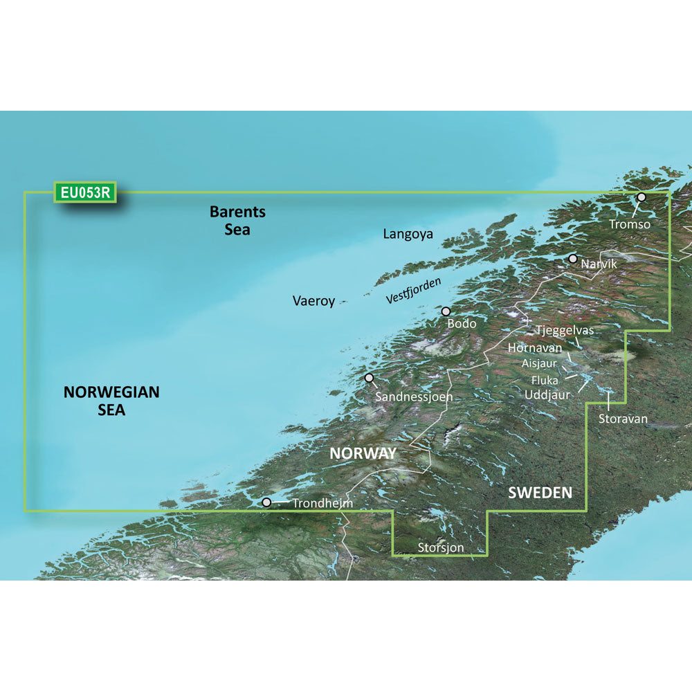 Garmin BlueChart g3 Vision HD - VEU053R - Trondheim - Troms - microSD/SD [010-C0789-00] | Catamaran Supply