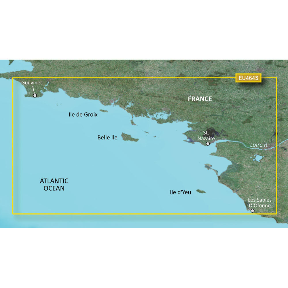 Garmin BlueChart g3 Vision HD - VEU464S - Penmarch to Les Sables dOlonne - microSD/SD [010-C0808-00] | Catamaran Supply