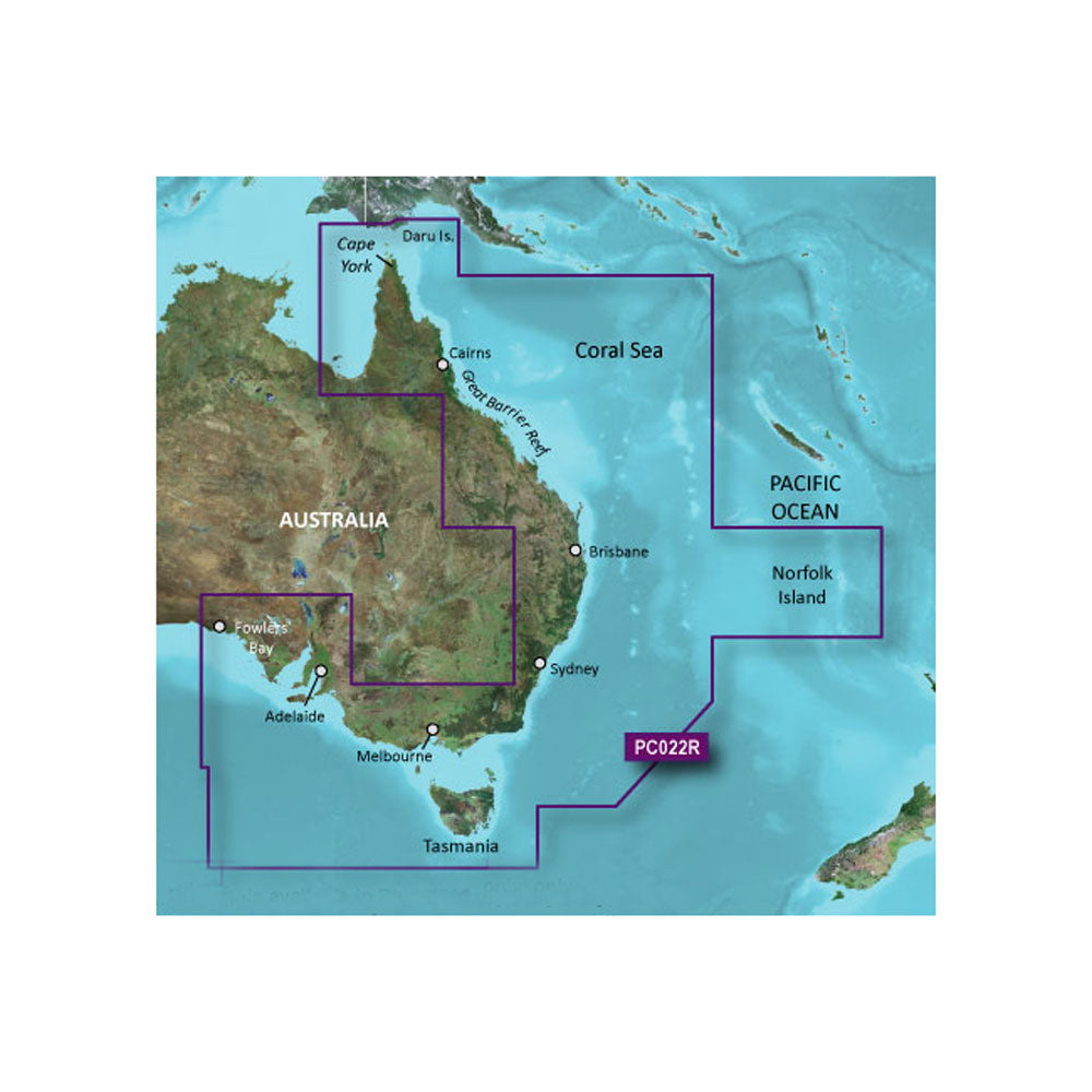Garmin BlueChart g2 Vision HD - VPC022R - East Coast Australia - microSD/SD [010-C0756-00] | Catamaran Supply