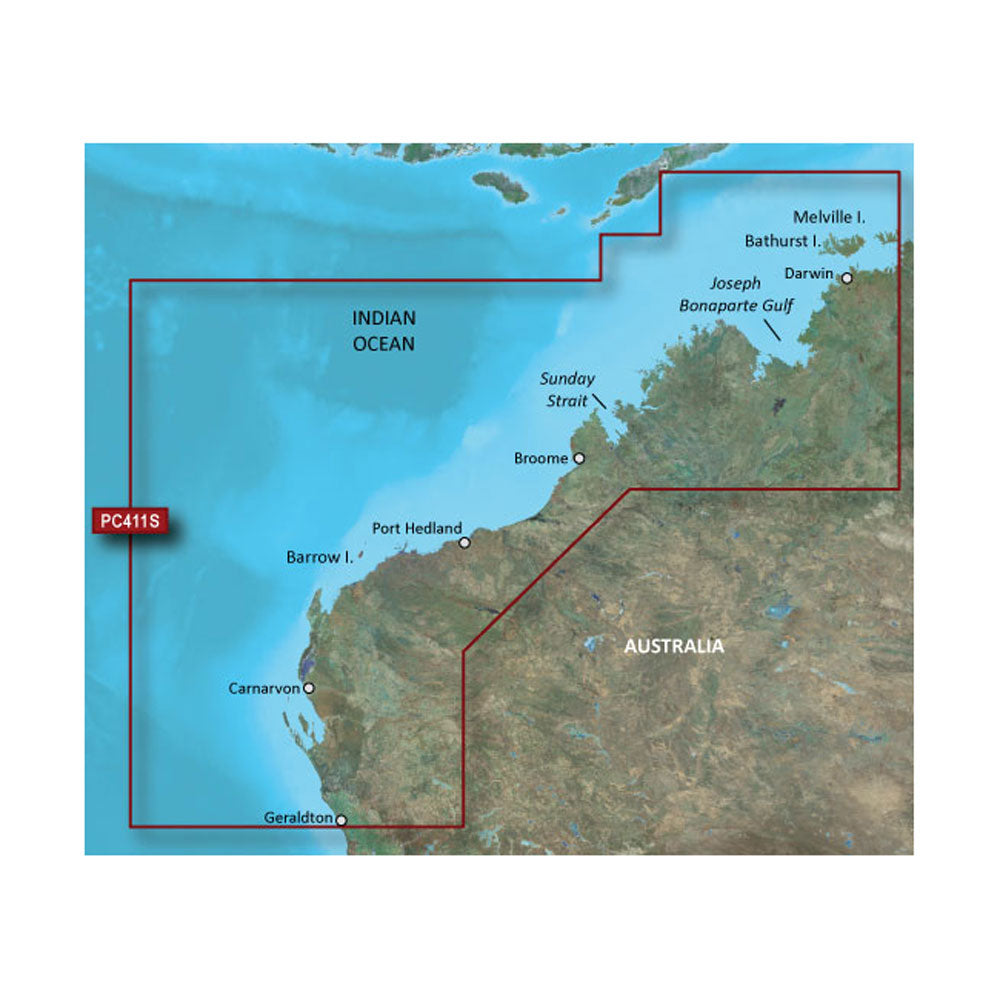 Garmin BlueChart g2 Vision HD - VPC411S - Geraldton - Darwin - microSD/SD [010-C0869-00] | Catamaran Supply