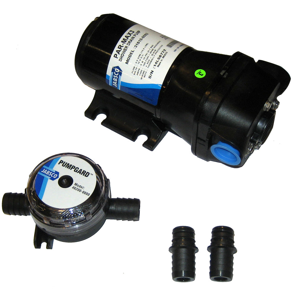 Jabsco PAR-Max 3 Shower Drain Pump 12V 3.5 GPM [31610-0092] | Catamaran Supply