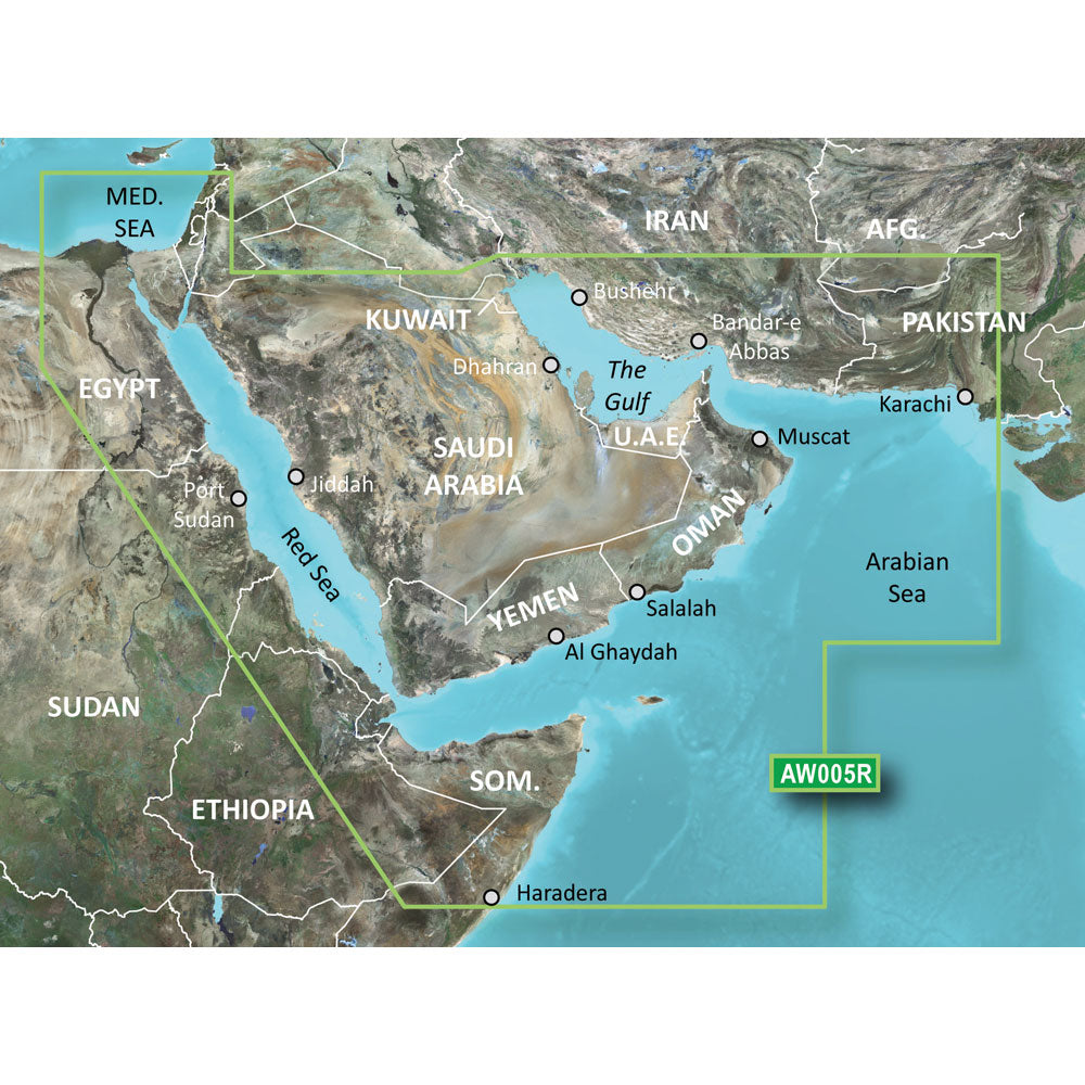Garmin BlueChart g2 Vision HD - VAW005R - The Gulf & Red Sea - microSD/SD [010-C0924-00] | Catamaran Supply
