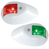 Perko LED Side Lights - Red/Green - 24V - White Epoxy Coated Housing [0602DP2WHT] | Catamaran Supply