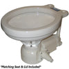 Raritan Sea Era Electric Toilet - Household Style - Integral Pump - Straight  90 Discharge - 12v [160HI012] | Catamaran Supply