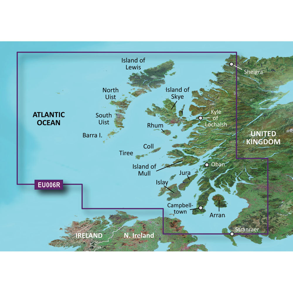 Garmin BlueChart g3 HD - HXEU006R - Scotland West Coast - microSD/SD [010-C0765-20] | Catamaran Supply