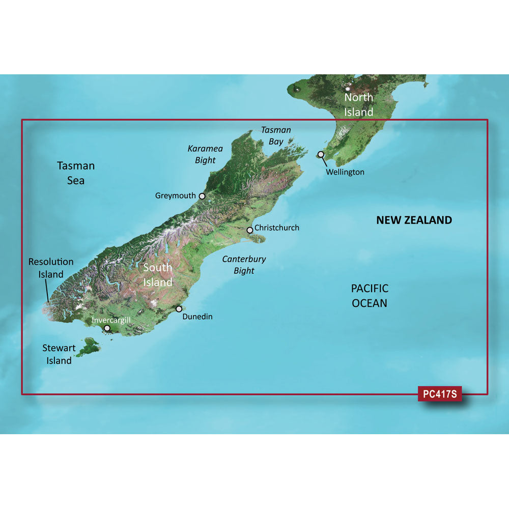 Garmin BlueChart g2 HD - HXPC417S - New Zealand South - microSD/SD [010-C0875-20] | Catamaran Supply