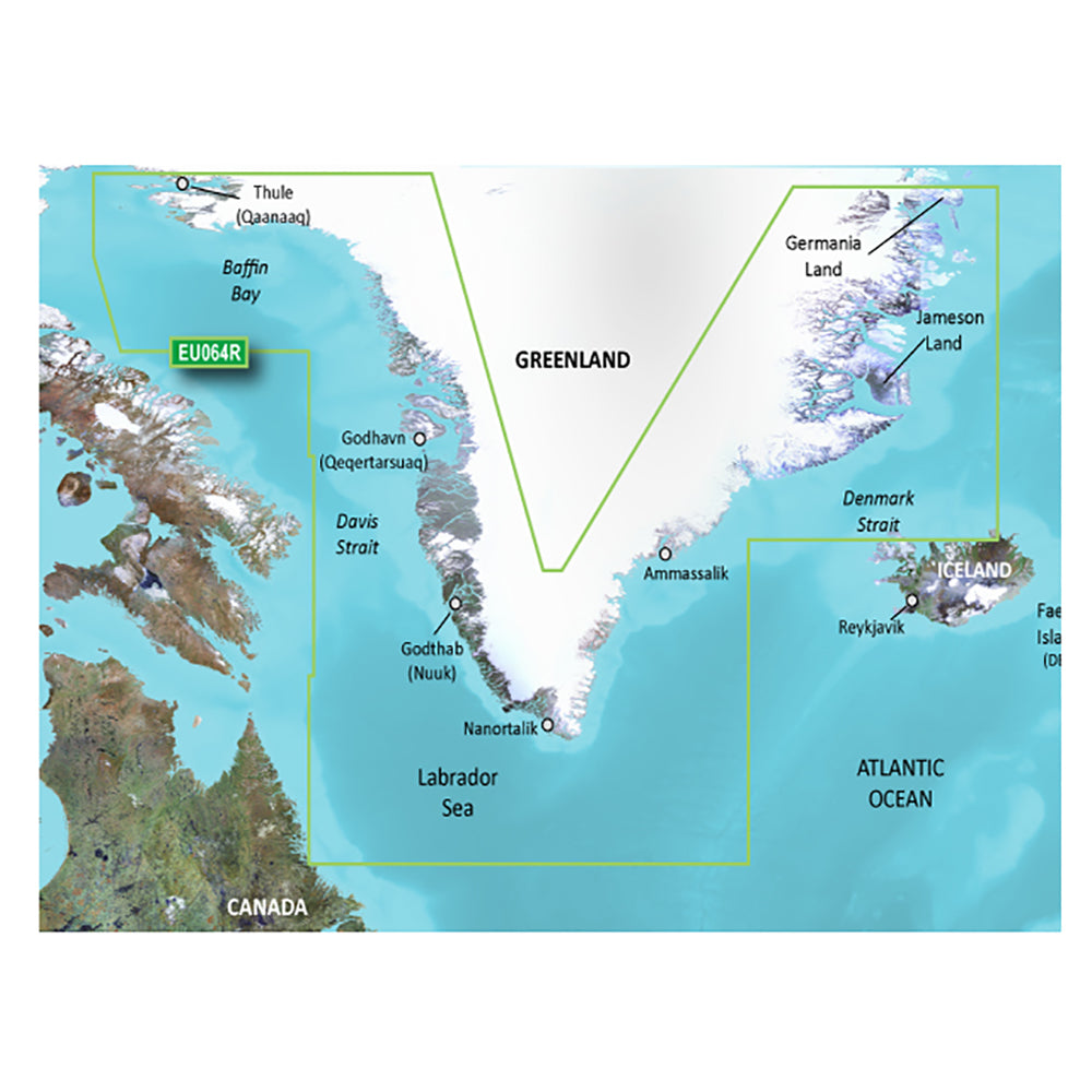 Garmin BlueChart g3 Vision HD - VEU064R - Greenland - microSD/SD [010-C1001-00] | Catamaran Supply