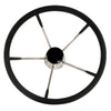 Whitecap Destroyer Steering Wheel - Black Foam, 15" Diameter [S-9004B] | Catamaran Supply