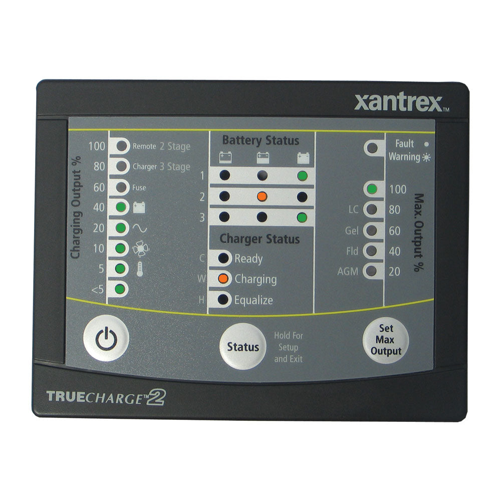 Xantrex TRUECHARGE2 Remote Panel f/20 & 40 & 60 AMP (Only for 2nd generation of TC2 chargers) [808-8040-01] | Catamaran Supply