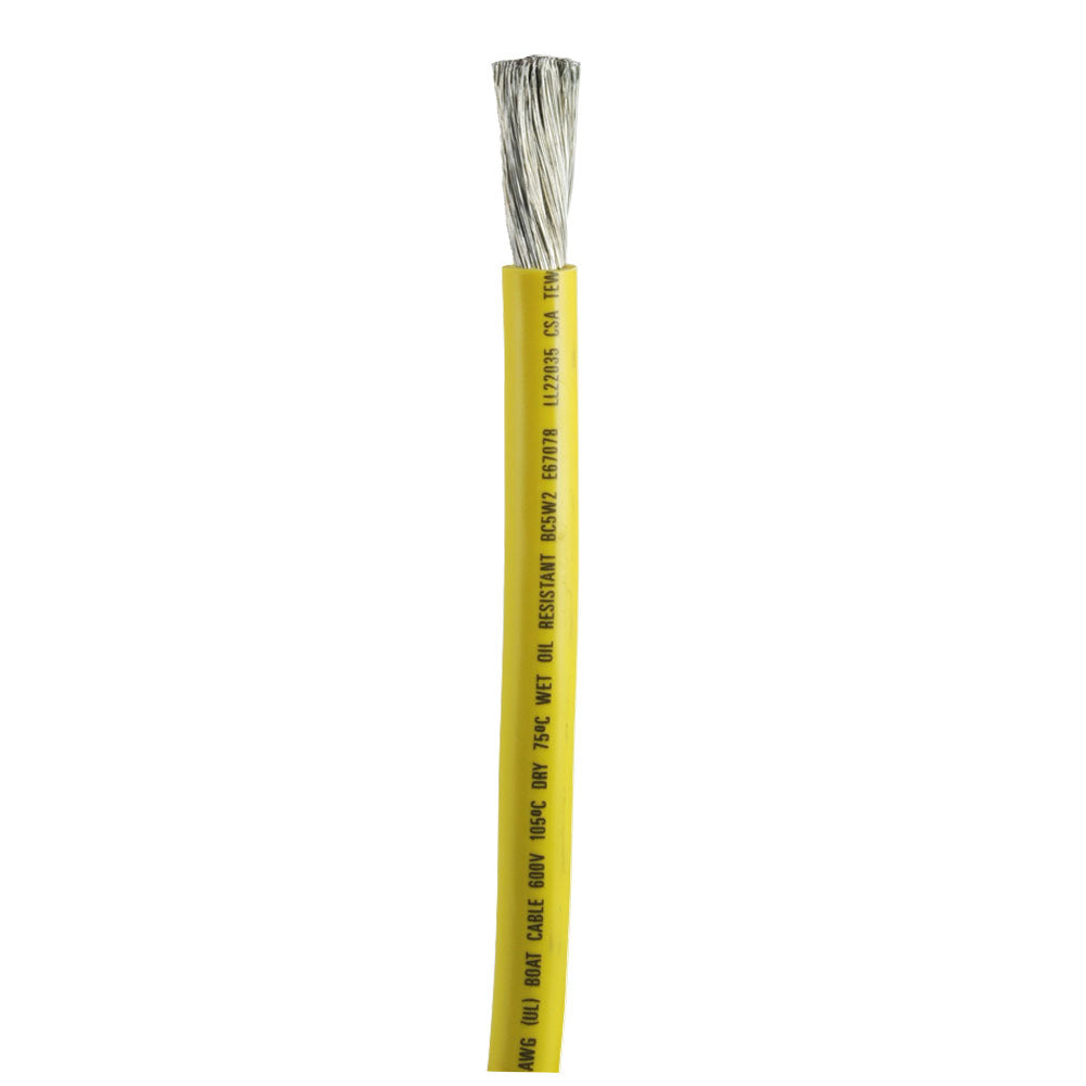 Ancor Yellow 1/0 AWG Battery Cable - Sold By The Foot [1169-FT] | Catamaran Supply