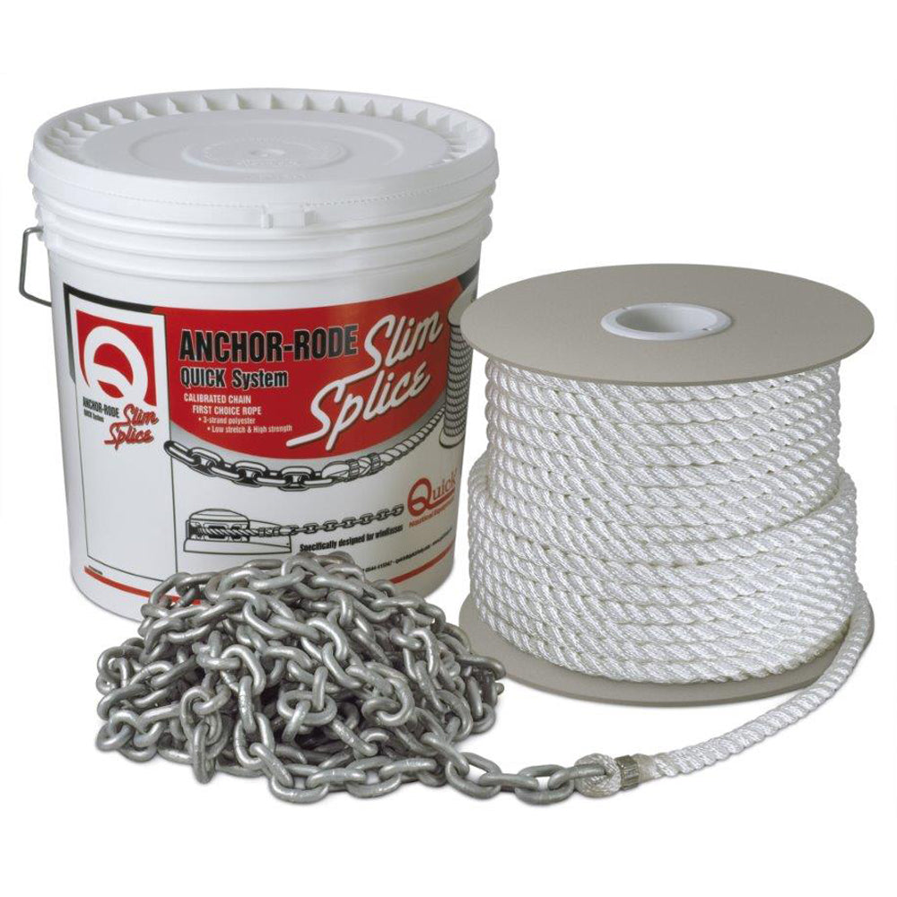 Quick Anchor Rode 15' of 7mm Chain and 300' of 1/2" Rope [FVC070312130A00] | Catamaran Supply