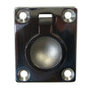 Whitecap Flush Pull Ring - 316 Stainless Steel - 1-1/2" x 1-7/8" [6022C] | Catamaran Supply