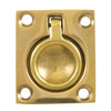 Whitecap Flush Pull Ring - Polished Brass - 1-1/2" x 1-3/4" [S-3360BC] | Catamaran Supply