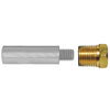 Tecnoseal E0 Pencil Zinc w/Brass Cap [TEC-E0-C] | Catamaran Supply