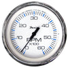 Faria Chesapeake White SS 4" Tachometer - 6,000 RPM (Gas - Inboard & I/O) [33807] | Catamaran Supply