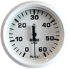 Faria Dress White 4" Tachometer - 6,000 RPM (Gas - Inboard & I/O) [33103] | Catamaran Supply