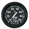 Faria Euro Black 4" Tachometer w/Systemcheck Indicator - 7,000 RPM (Gas - Johnson / Evinrude Outboard) [32850] | Catamaran Supply