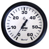 Faria Euro White 4" Tachometer - 6,000 RPM (Gas - Inboard & I/O) [32904] | Catamaran Supply