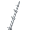 TACO 8' Center Rigger Pole - Silver w/Silver Rings & Tip - 1-1/8" Butt End Diameter [OC-0422VEL8] | Catamaran Supply