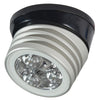 Lumitec Zephyr LED Spreader/Deck Light -Brushed, Black Base - White Non-Dimming [101326] | Catamaran Supply