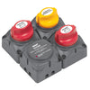 BEP Square Battery Distribution Cluster f/Single Engine w/Two Battery   Banks [716-SQ-140A-DVSR] | Catamaran Supply