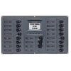 BEP AC Circuit Breaker Panel w/Digital Meters, 16SP 2DP AC120V ACSM Stainless Steel Horizontal [900-AC4-ACSM-110] | Catamaran Supply