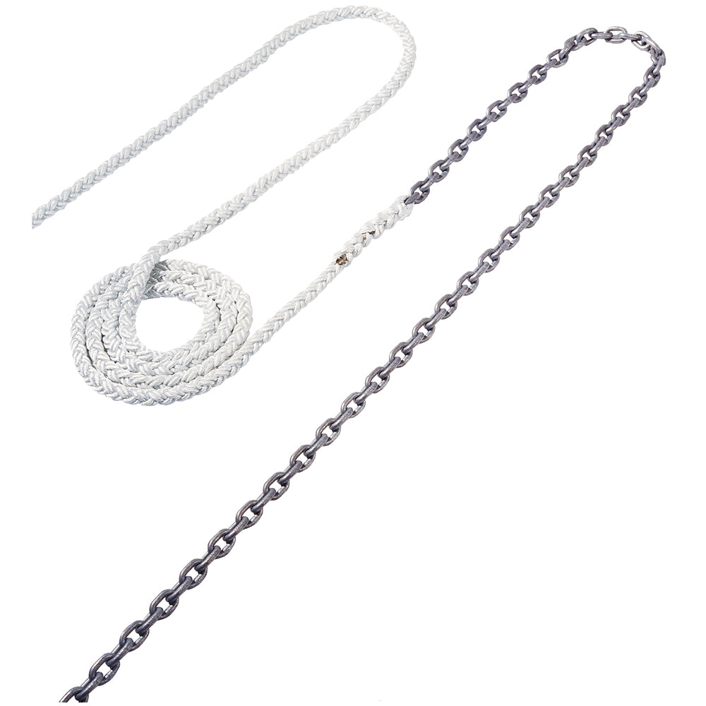 Maxwell Anchor Rode - 15-1/4" Chain to 150-1/2" Nylon Brait [RODE38] | Catamaran Supply