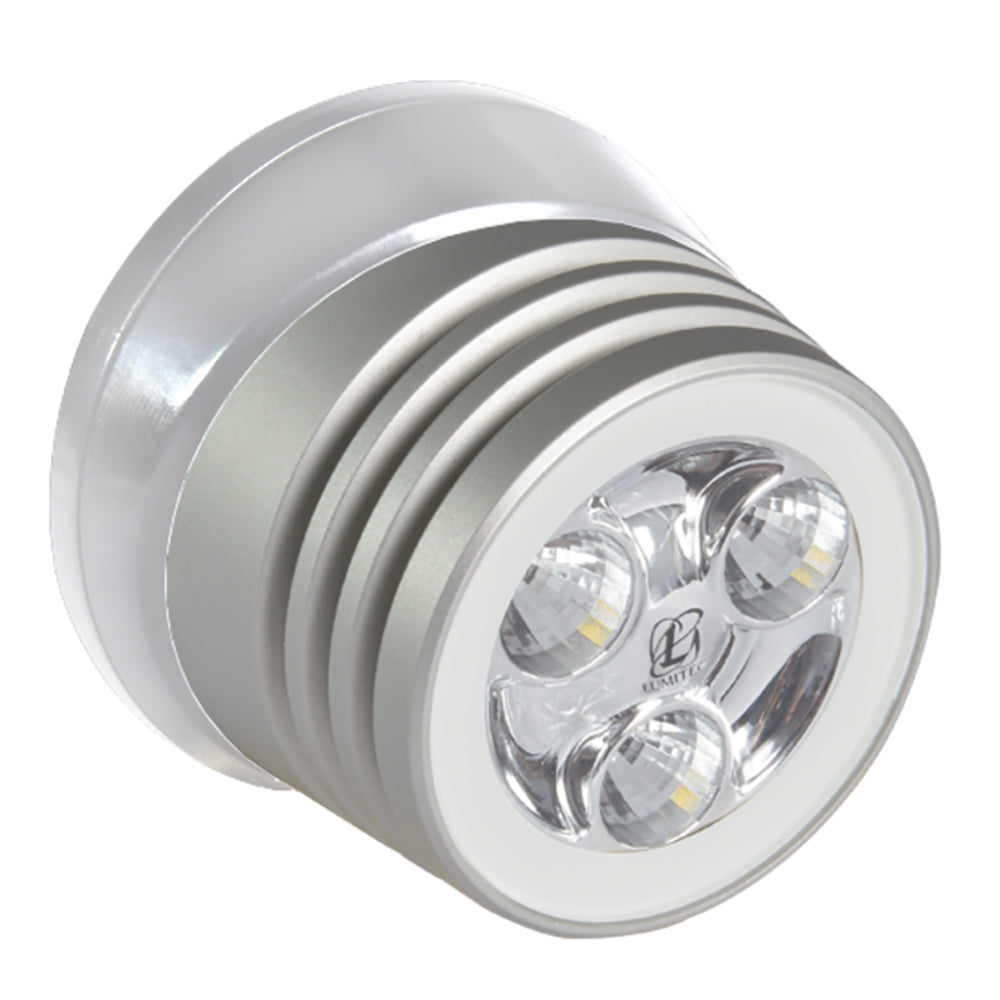Lumitec Zephyr LED Spreader/Deck Light - Brushed White Base - White Non-Dimming [101325] | Catamaran Supply