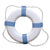 Taylor Made Decorative Ring Buoy - 20" - White/Blue - Not USCG Approved [372] | Catamaran Supply