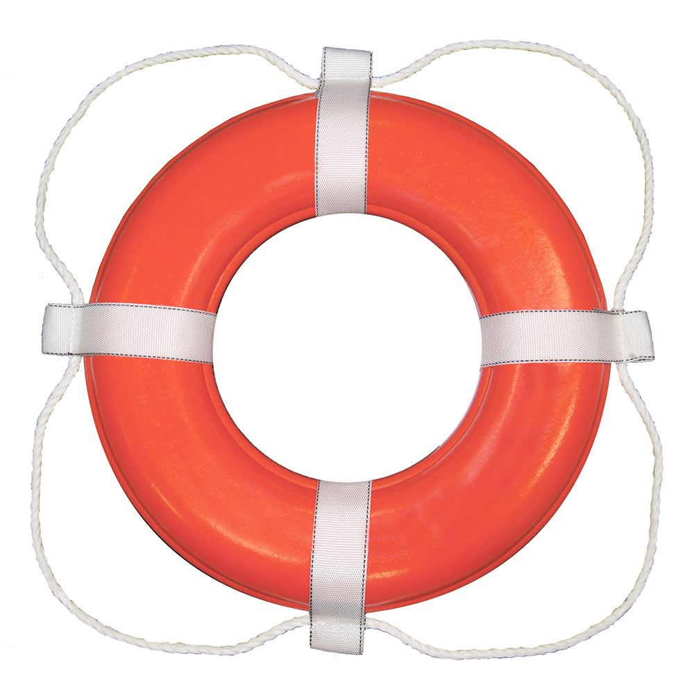 Taylor Made Foam Ring Buoy - 30" - Orange w/White Rope [383] | Catamaran Supply