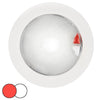 Hella Marine EuroLED 150 Recessed Surface Mount Touch Lamp - Red/White LED - White Plastic Rim [980630002] | Catamaran Supply