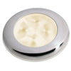 Hella Marine Slim Line LED 'Enhanced Brightness' Round Courtesy Lamp - Warm White LED - Stainless Steel Bezel - 12V [980500721] | Catamaran Supply