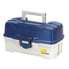 Plano 2-Tray Tackle Box w/Duel Top Access - Blue Metallic/Off White [620206] | Catamaran Supply