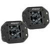 RIGID Industries D-Series PRO Flush Mount - Spot LED - Midnight Edition - Pair - Black [212213BLK] | Catamaran Supply