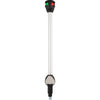 Attwood LightArmor Bi-Color Navigation Pole Light w/Task Light - Straight - 10" [NV6LC2-10-7] | Catamaran Supply