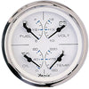 Faria Chesapeake SS White 4" Multifunction 4-in-1 Combination Gauge w/Fuel, Oil, Water  Volts [33851] | Catamaran Supply