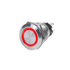Blue Sea 4162 SS Push Button Switch - Off-On - Red - 10A [4162] | Catamaran Supply
