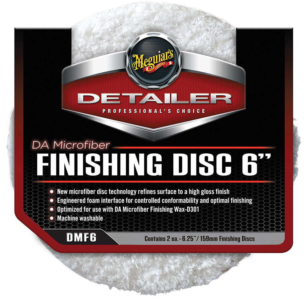 Meguiars DA Microfiber Finishing Disc - 6" - 2-Pack [DMF6] | Catamaran Supply